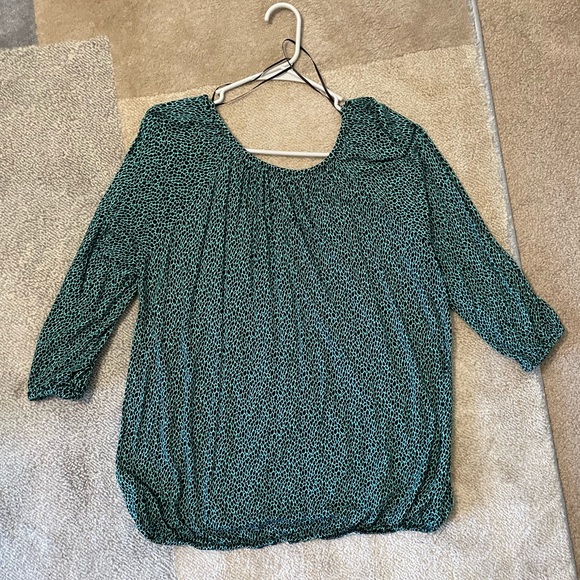 Michael Kors Rayon 3/4 Sleeve Blouse Size Large - Picture 2 of 3